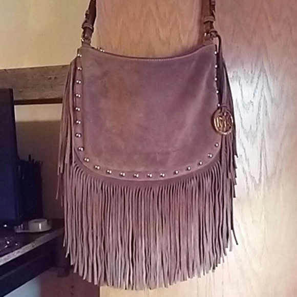 MICHAEL Michael Kors Handbags - Michael Kors tan fringe bag